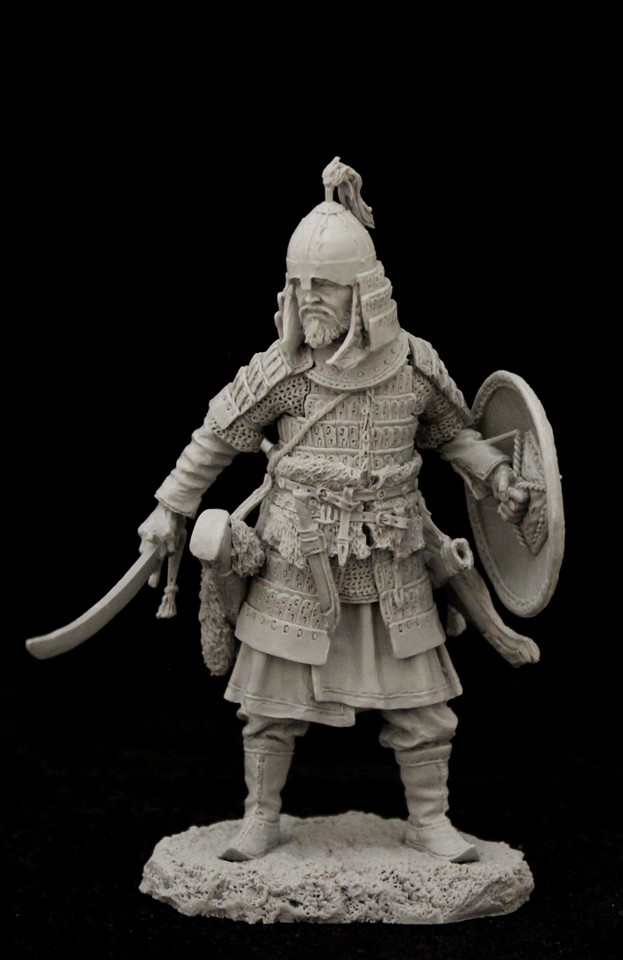 Mn-3 model 1/32 Größe 54mm. A heavily Mongolian warrior 14th century 