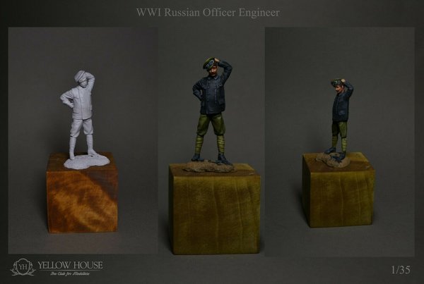 Russian Armoured Car Officer Engineer