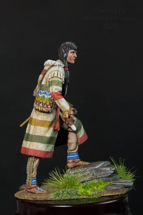 Assiniboine Indianer Jäger