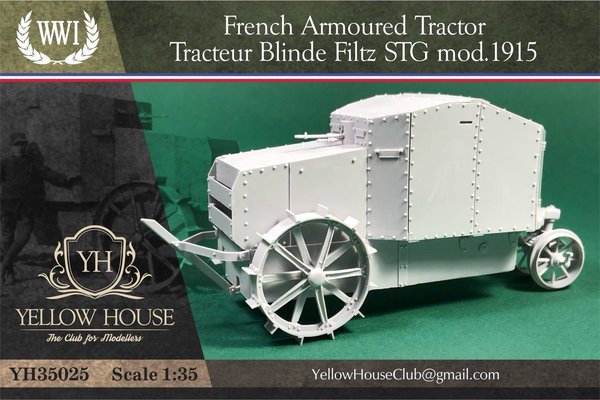 French Armoured Tractor Tracteur Blinde Filtz STG mod.1915
