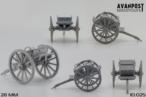British Ammunition wagon for british guns of different types