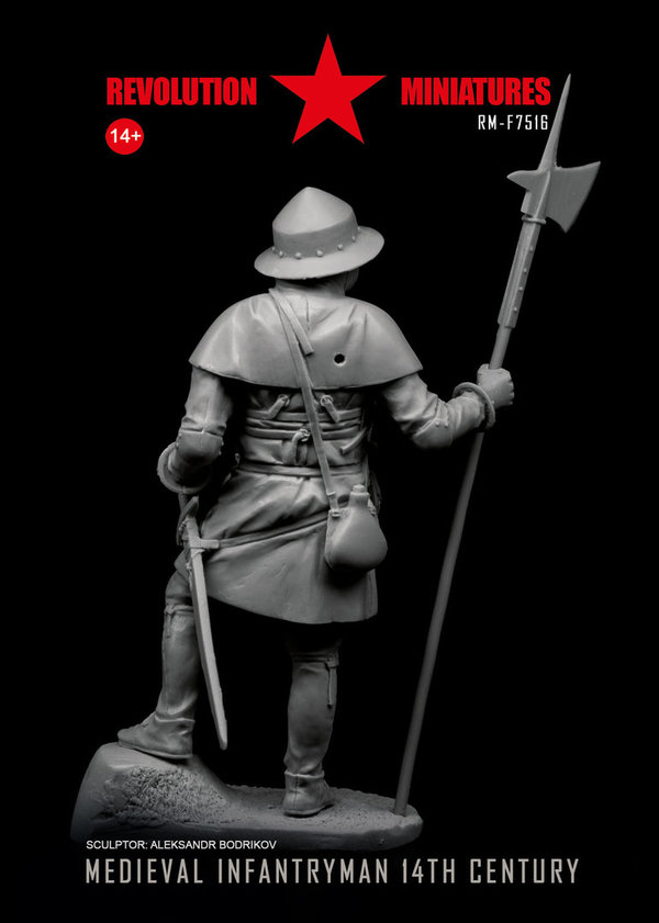 Medieval infantryman 14th century