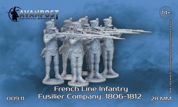 French Line Infantry: Fusilier company, 1806-1812