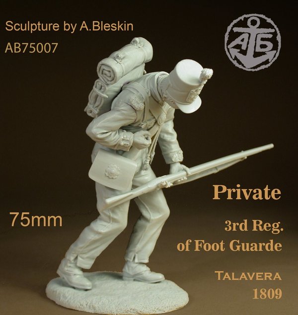 Private 3rd Reg of Foot Guarde. 1809 Talavera