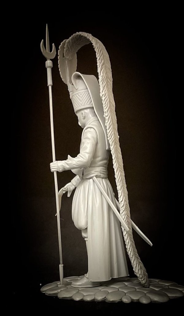 Janissari wearing a dress uniform with an axe, 17cent.