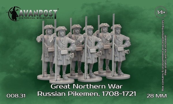 Great Northern War. Russian Pikemen,1708-1721