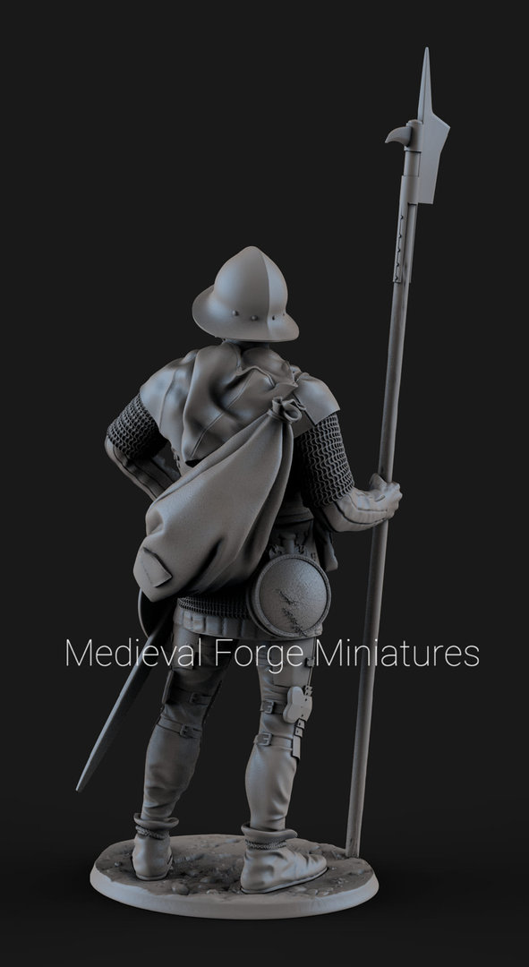 Medieval infantryman, 15th century