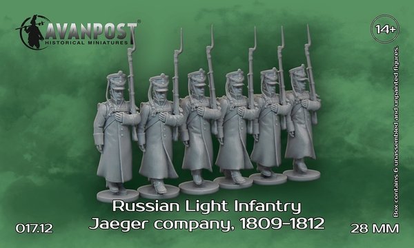 Russian Light Infantry Jaeger company, 1809-1812