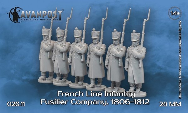 French Line Infantry Fusilier Company, 1806-1812