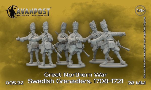 Great Northern War. Swedish Grenadiers,1708-1721