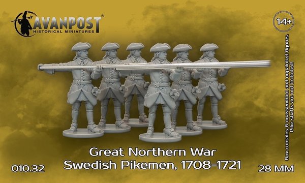 Great Northern War. Swedish Pikemen,1708-1721